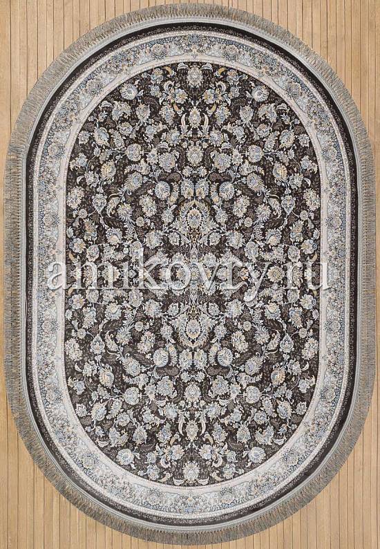 Иранский высокоплотный ковер G256-Dark Gray