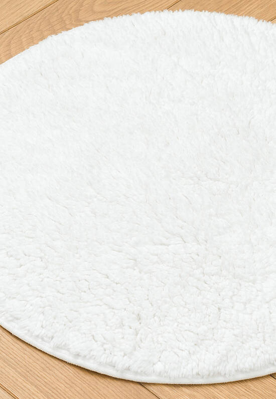 Белый коврик для ванной Organic Soft Light 1601 White