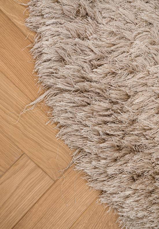 Пушистый ковер с длинным ворсом H265-beige discount5