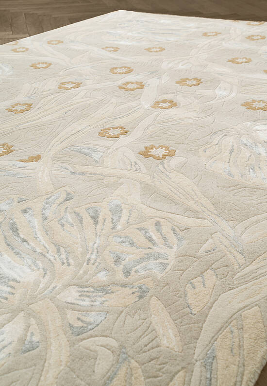 Изящный шерстяной ковер с цветочным узором Pimpernel-28701