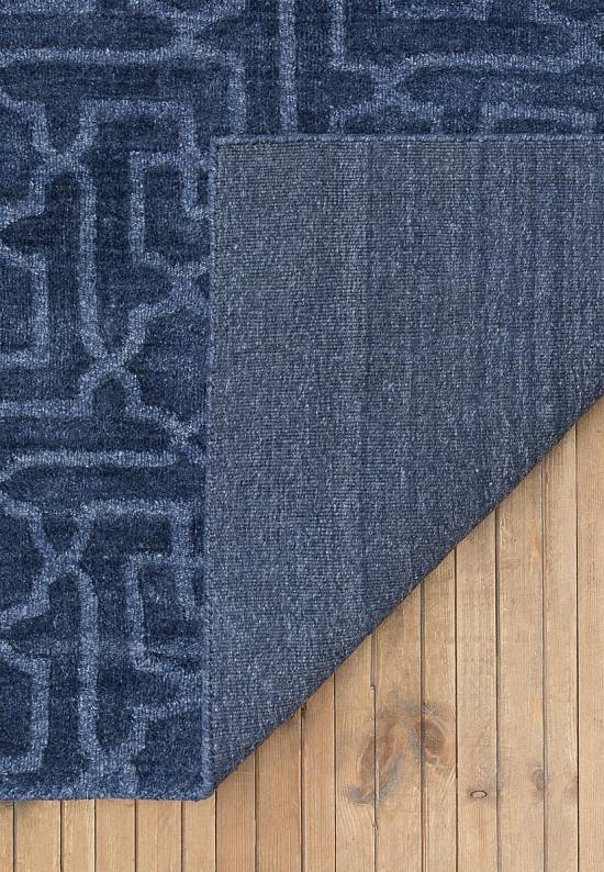 Индийский ковер из вискозы 31389 TC-H-103 Blue