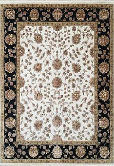 дизайн ковра Kashan gold Ivory Black