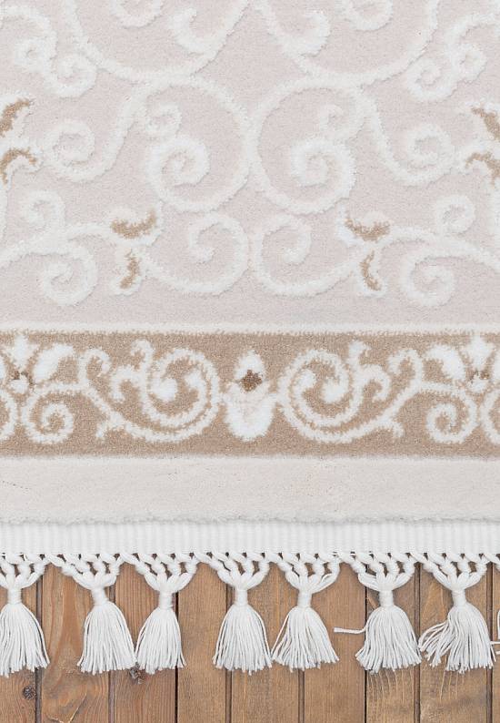 Турецкий синтетический ковер 12675-Cream-1