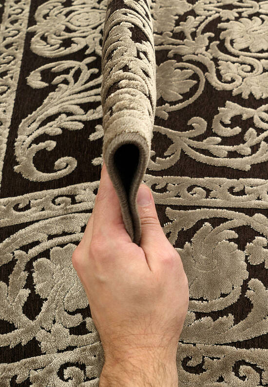 Бельгийский вискозный ковер с рельефом RV333-R125