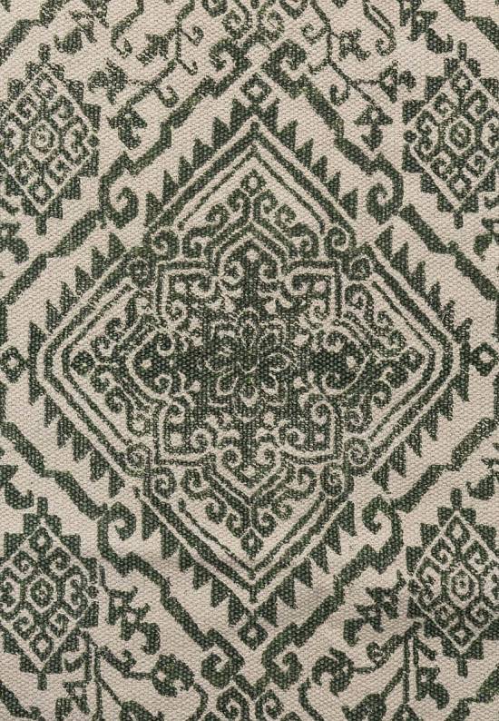 Безворсовый ковер из хлопка JHC-17-07 natural-green