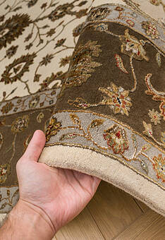 фактура ковра Kashan gold Ivory Brown