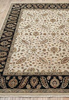 ковер в перспективе против ворса Kashan gold 10/10 SK-121-Camel/Black