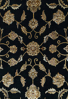 фрагмент ковра Kashan gold Black