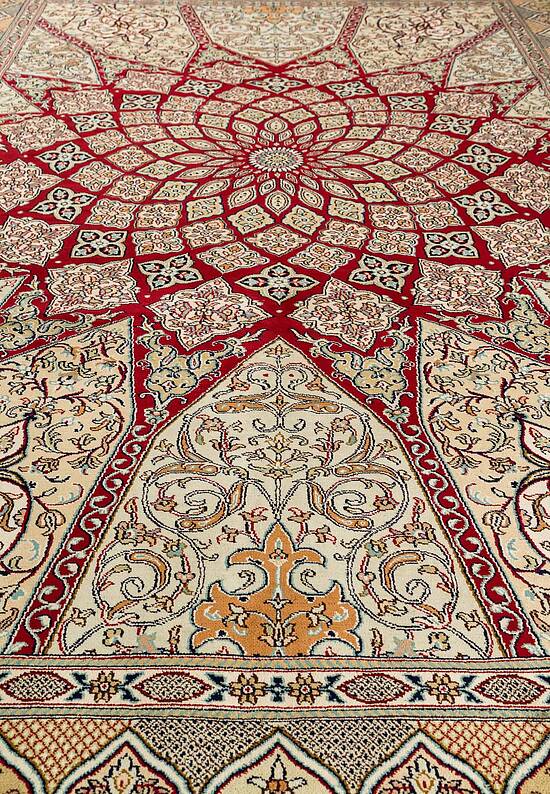 Шелковый ковер ручной работы IIST-GI9ZK25CJ Gumband