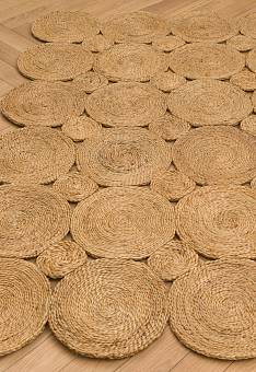 Двусторонняя циновка ручной работы Flatweave CA-104 Natural XW