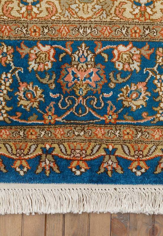 Шелковый ковер из Индии Ahvaz Navy Blue