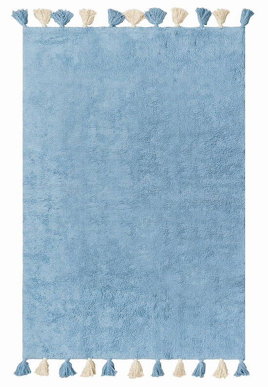 Современный хлопковый ковер Colorful Blue