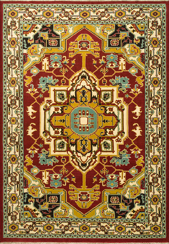 Иранский ковер из шерсти 2301M