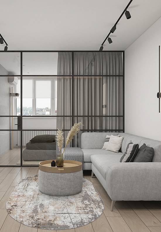 Синтетический бюджетный ковер 3433-Gray-Beige