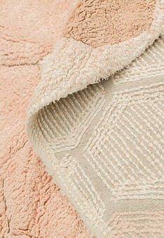 фактура ковра Lorena Canals Cotton Honeycomb Rose круг