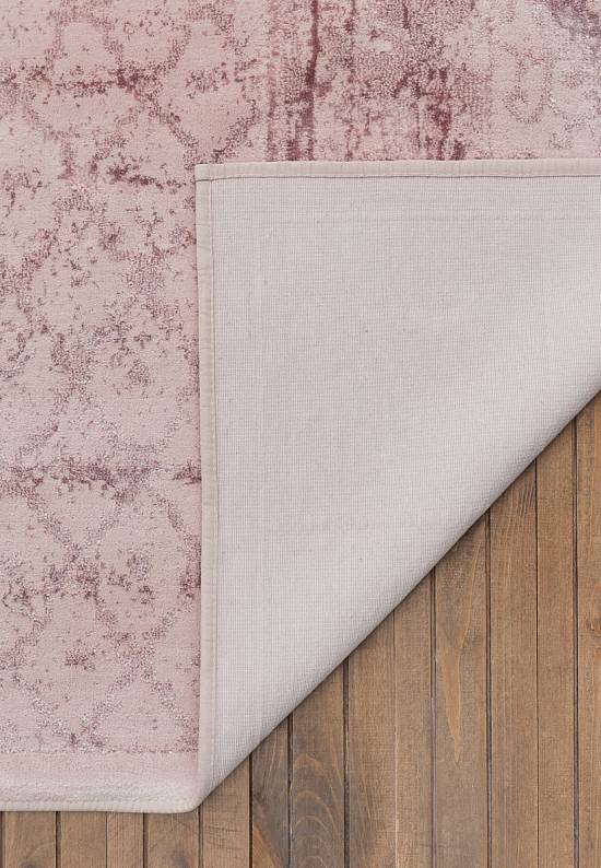 Турецкий ковер из хлопка и вискозы Patchwork Pembe