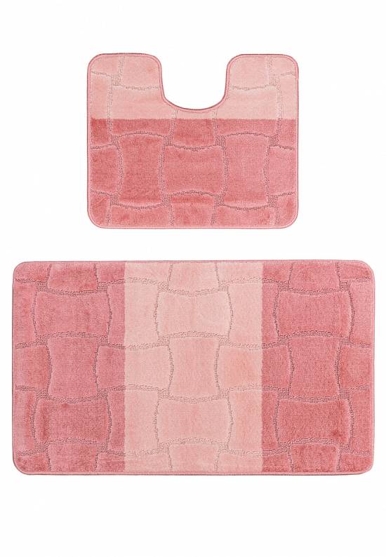 Комплект ковриков для ванной и туалета Sariyer 2580 Dusty Rose BQ