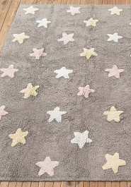 ковер в перспективе Lorena Canals Cotton Stars Tricolor C-ST-P