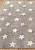 Детский стираемый ковер Stars Tricolor Grey-Pink