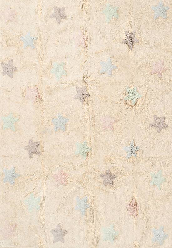 Детский стираемый ковер Stars Tricolor Vanilla