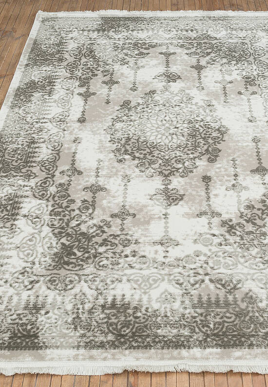 Турецкий однотонный ковер из акрила 5327 Grey