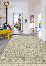 ковер в интерьере Kashan gold Antique White Grey