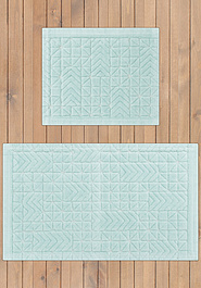 дизайн комплекта ковриков Confetti Bath Cotton Bafa 02 Mint Green