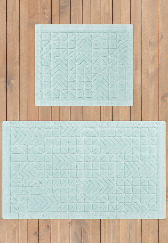 Комплект ковриков для ванной и туалета Bafa 02 Mint Green