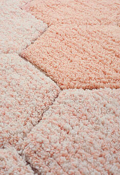 фактура ковра Lorena Canals Cotton Honeycomb Rose круг