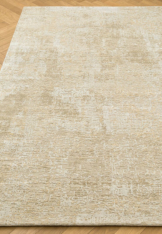 Однотонный ковер ручной работы Antique White