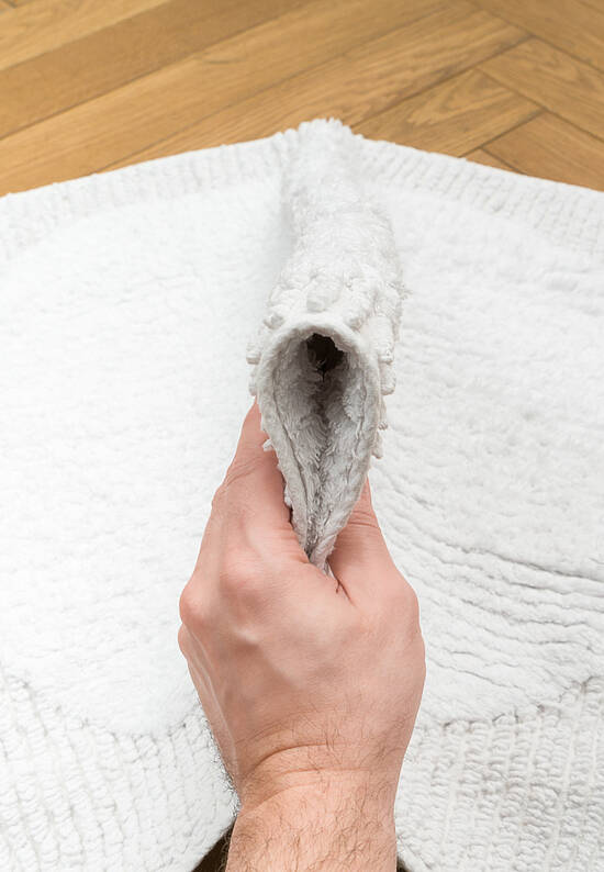 Белый комплект ковриков для ванной Plush-White