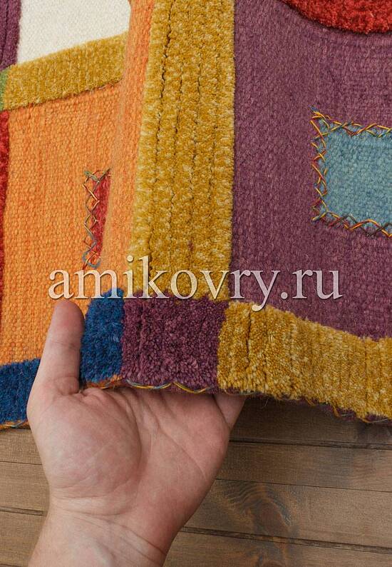 Современный ковер ручной работы из Турции 7577-Multy