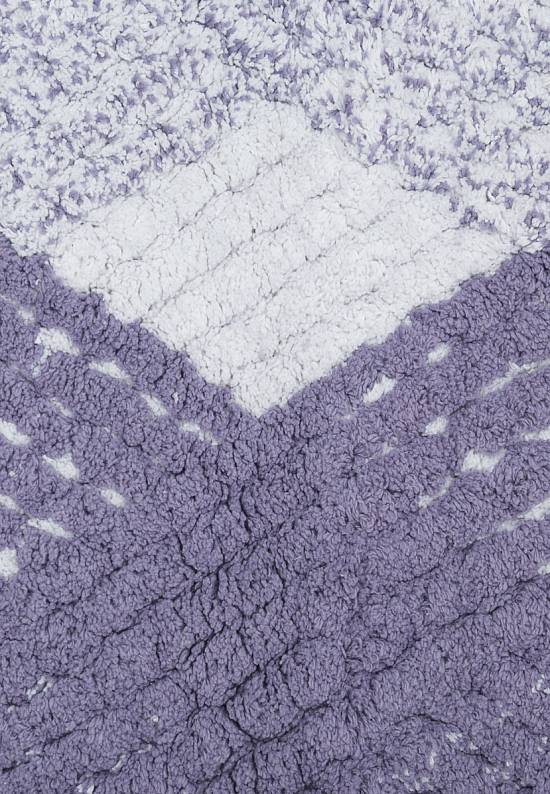 Сиреневый коврик для ванной из хлопка Wall-Purple