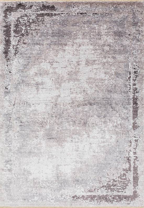 Турецкий винтажный ковер из вискозы TB 03-Grey