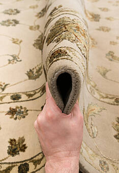 фактура ковра Kashan gold Ivory