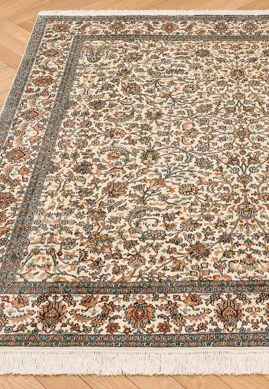 Шелковый ковер ручной работы из Индии 230937-Afshar beige/beige
