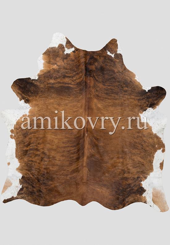 Натуральная шкура коровы Полосы коричнево-чёрные 111