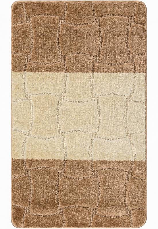 Бежевый коврик для ванной комнаты Sariyer 2546 Light Brown