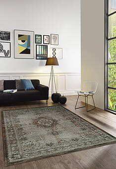 безворсовый ковер в интерьере Antico Cotton LA3313-L68