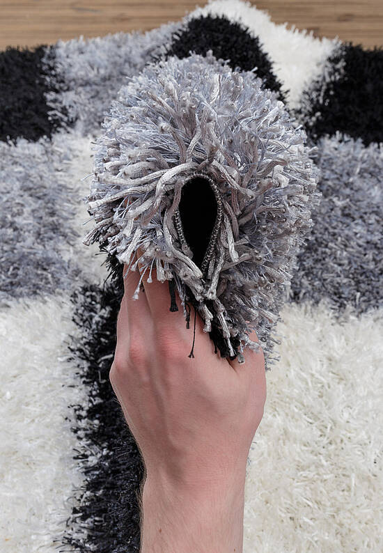 Ковер с длинным ворсом Juwel 68-06-grey