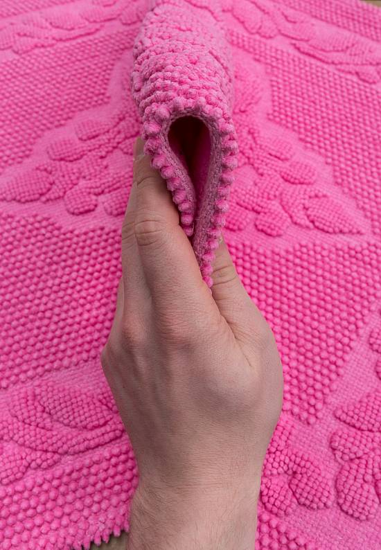Малиновый коврик для ванной комнаты SCTN 03-02-Dark Pink