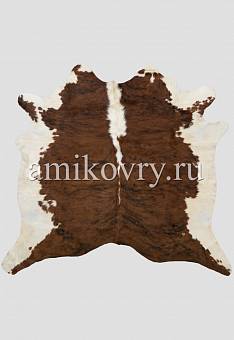 Натуральная шкура коровы Полосы коричнево-чёрные 552