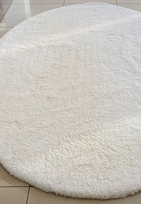 Мягкий ковер с длинным ворсом 673 White discount12