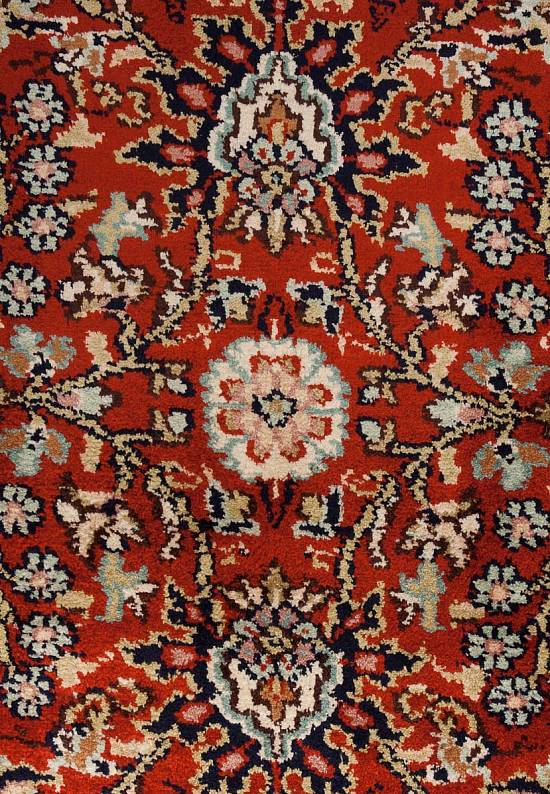 Шелковый ковер ручной работы из Индии 242102-Afshar red/beige