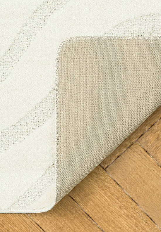 Белый комплект ковриков для ванной и туалета Symphony 2581 Pearl White BQ