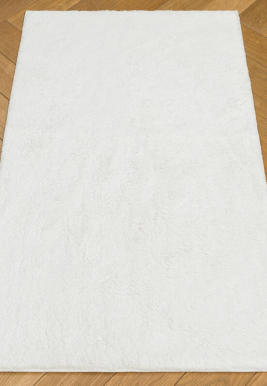 Белый коврик для ванной  Plain-white