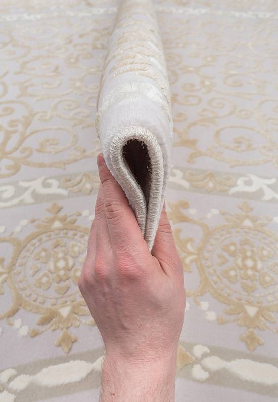 Турецкий синтетический ковер 12451-Cream-1
