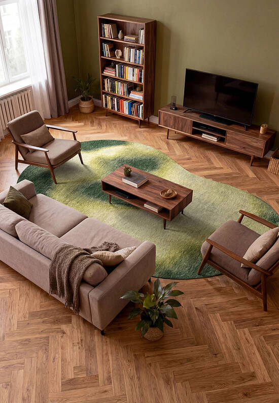 Безворсовый ковер из полиэстера LR6252-L435 outdoor