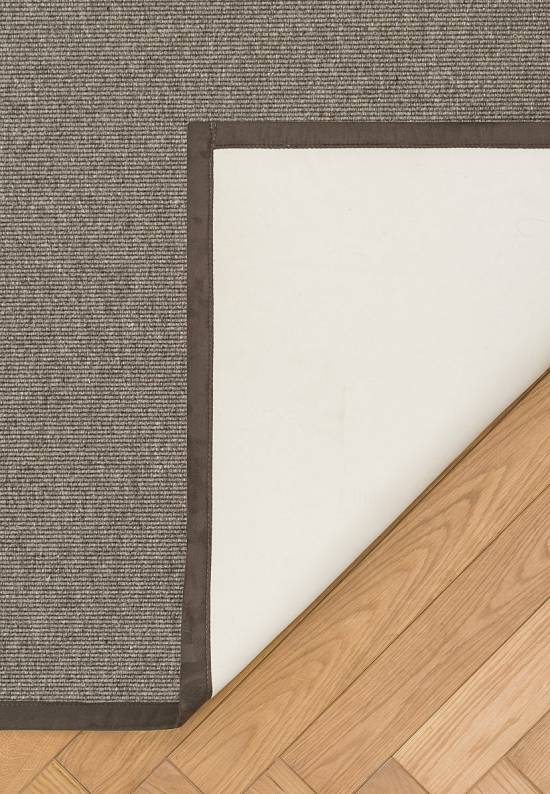 Безворсовый шерстяной ковер Dark Grey