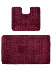 дизайн комплекта ковриков для ванной Confetti Bath Maximus Ethnic 2576 Aubergine BQ